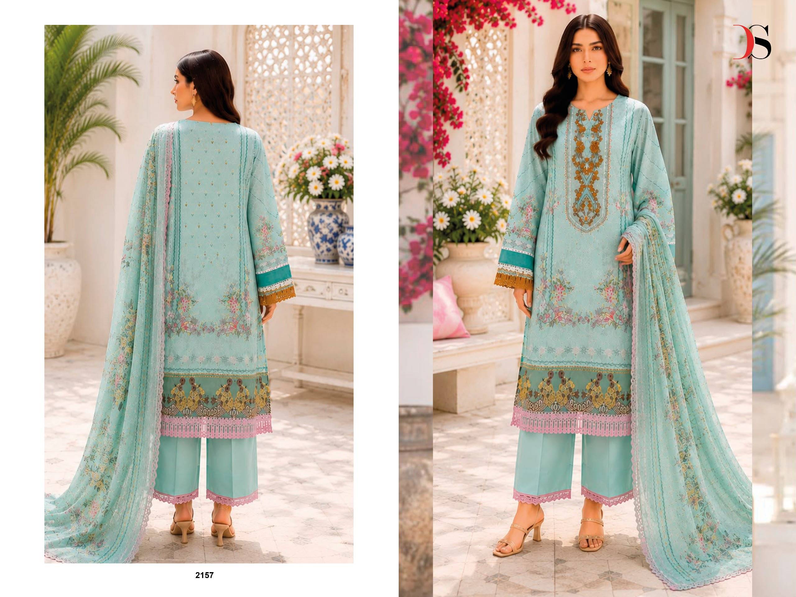 Jade Bliss Lawn -6 BY DEEPSY SUITS 2151 To 2158 Series Indian Traditional casual wear Pakistani pure cotton dresses At Wholesale Price